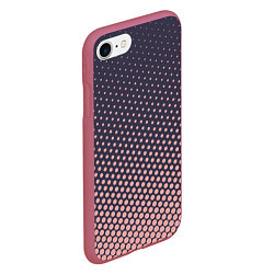 Чехол iPhone 7/8 матовый Dots pattern, цвет: 3D-малиновый — фото 2