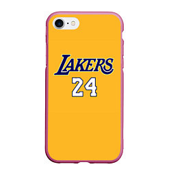 Чехол iPhone 7/8 матовый Kobe Bryant, цвет: 3D-малиновый