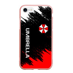 Чехол iPhone 7/8 матовый UMBRELLA CORP, цвет: 3D-светло-розовый