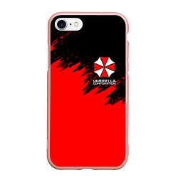 Чехол iPhone 7/8 матовый UMBRELLA CORP, цвет: 3D-светло-розовый