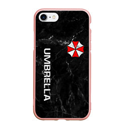 Чехол iPhone 7/8 матовый UMBRELLA CORP, цвет: 3D-светло-розовый