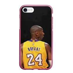 Чехол iPhone 7/8 матовый Kobe Bryant, цвет: 3D-малиновый