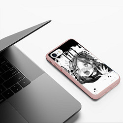 Чехол iPhone 7/8 матовый АХЕГАО, цвет: 3D-светло-розовый — фото 2