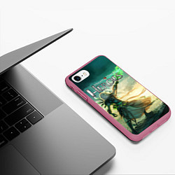Чехол iPhone 7/8 матовый Heroes of Might and Magic, цвет: 3D-малиновый — фото 2