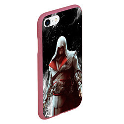 Чехол iPhone 7/8 матовый ASSASSINS CREED, цвет: 3D-малиновый — фото 2