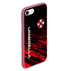 Чехол iPhone 7/8 матовый UMBRELLA CORPORATION, цвет: 3D-малиновый — фото 2