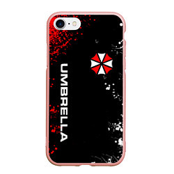 Чехол iPhone 7/8 матовый UMBRELLA CORPORATION, цвет: 3D-светло-розовый