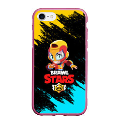 Чехол iPhone 7/8 матовый BRAWL STARS MAX, цвет: 3D-малиновый