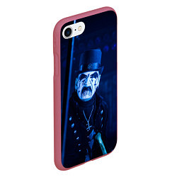 Чехол iPhone 7/8 матовый King Diamond, цвет: 3D-малиновый — фото 2