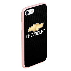 Чехол iPhone 7/8 матовый CHEVROLET, цвет: 3D-светло-розовый — фото 2