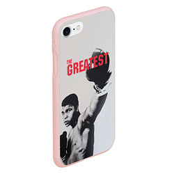 Чехол iPhone 7/8 матовый The Greatest, цвет: 3D-светло-розовый — фото 2