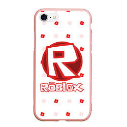 Чехол iPhone 7/8 матовый ROBLOX, цвет: 3D-светло-розовый