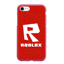 Чехол iPhone 7/8 матовый Roblox, цвет: 3D-малиновый