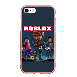 Чехол iPhone 7/8 матовый ROBLOX, цвет: 3D-светло-розовый