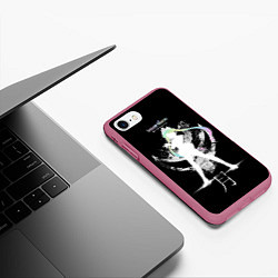 Чехол iPhone 7/8 матовый Princess, цвет: 3D-малиновый — фото 2