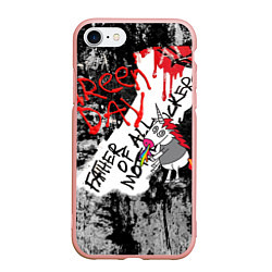 Чехол iPhone 7/8 матовый Green Day - Father of All MF, цвет: 3D-светло-розовый