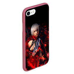 Чехол iPhone 7/8 матовый DEVIL MAY CRY DMC, цвет: 3D-малиновый — фото 2