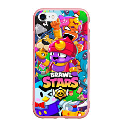 Чехол iPhone 7/8 матовый BRAWL STARS GENE, цвет: 3D-баблгам