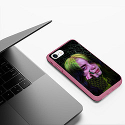 Чехол iPhone 7/8 матовый ПАУТИНА, цвет: 3D-малиновый — фото 2