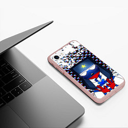 Чехол iPhone 7/8 матовый CountryHumans, цвет: 3D-светло-розовый — фото 2