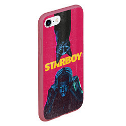 Чехол iPhone 7/8 матовый STARBOY, цвет: 3D-малиновый — фото 2