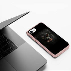 Чехол iPhone 7/8 матовый Вервольф, цвет: 3D-светло-розовый — фото 2