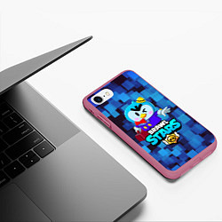 Чехол iPhone 7/8 матовый BRAWL STARS MRP, цвет: 3D-малиновый — фото 2