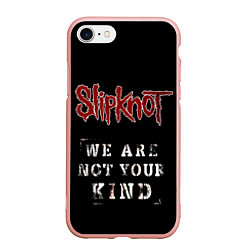 Чехол iPhone 7/8 матовый SLIPKNOT WANYK, цвет: 3D-светло-розовый