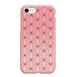 Чехол iPhone 7/8 матовый NEZUKO KAMADO, цвет: 3D-светло-розовый