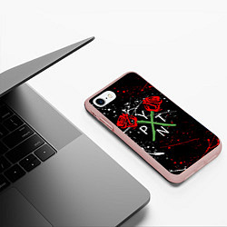 Чехол iPhone 7/8 матовый Payton Moormeier: Black Style, цвет: 3D-светло-розовый — фото 2