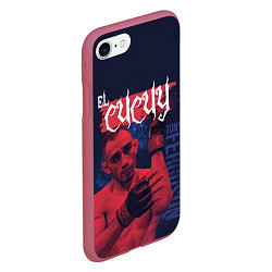Чехол iPhone 7/8 матовый El Cucuy, цвет: 3D-малиновый — фото 2