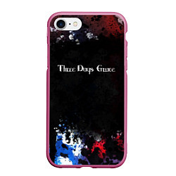 Чехол iPhone 7/8 матовый THREE DAYS GRACE, цвет: 3D-малиновый