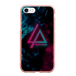 Чехол iPhone 7/8 матовый LINKIN PARK, цвет: 3D-светло-розовый