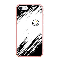 Чехол iPhone 7/8 матовый NIRVANA, цвет: 3D-светло-розовый