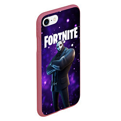 Чехол iPhone 7/8 матовый Fortnite Henchman Shadow, цвет: 3D-малиновый — фото 2