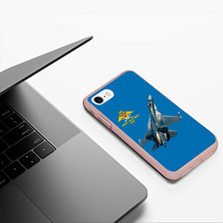 Чехол iPhone 7/8 матовый ВВС, цвет: 3D-светло-розовый — фото 2