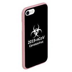 Чехол iPhone 7/8 матовый NCoV-2019: Coronavirus, цвет: 3D-баблгам — фото 2