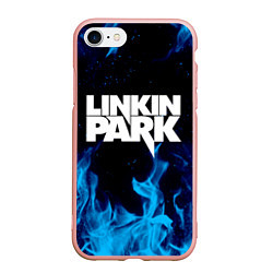 Чехол iPhone 7/8 матовый LINKIN PARK, цвет: 3D-светло-розовый