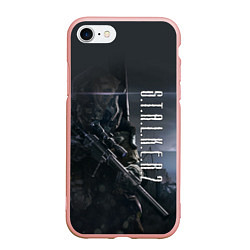 Чехол iPhone 7/8 матовый STALKER 2, цвет: 3D-светло-розовый