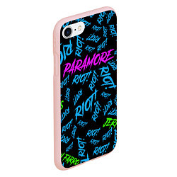 Чехол iPhone 7/8 матовый Paramore RIOT!, цвет: 3D-светло-розовый — фото 2