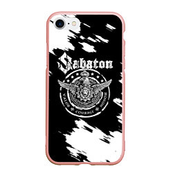 Чехол iPhone 7/8 матовый Sabaton, цвет: 3D-светло-розовый