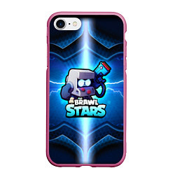 Чехол iPhone 7/8 матовый BrawlStars Oko, цвет: 3D-малиновый