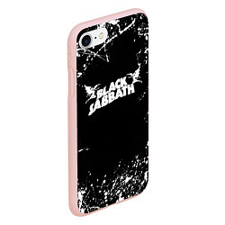 Чехол iPhone 7/8 матовый Black Sabbath, цвет: 3D-светло-розовый — фото 2
