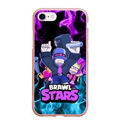 Чехол iPhone 7/8 матовый BRAWL STARS FRANK, цвет: 3D-светло-розовый