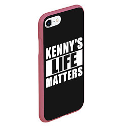 Чехол iPhone 7/8 матовый KENNYS LIFE MATTERS, цвет: 3D-малиновый — фото 2