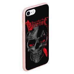 Чехол iPhone 7/8 матовый Bullet For My Valentine, цвет: 3D-светло-розовый — фото 2