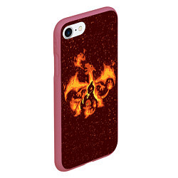 Чехол iPhone 7/8 матовый Чермандер Эша, цвет: 3D-малиновый — фото 2