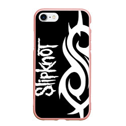 Чехол iPhone 7/8 матовый Slipknot 6, цвет: 3D-светло-розовый