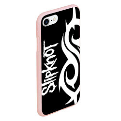 Чехол iPhone 7/8 матовый Slipknot 6, цвет: 3D-светло-розовый — фото 2