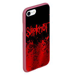 Чехол iPhone 7/8 матовый Slipknot 9, цвет: 3D-малиновый — фото 2
